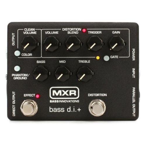  MXR M80 Bass D.I.+ Bass Distortion Pedal with Patch Cables