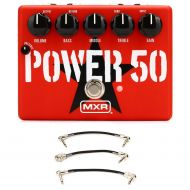 MXR Tom Morello Power 50 Overdrive Pedal with Patch Cables