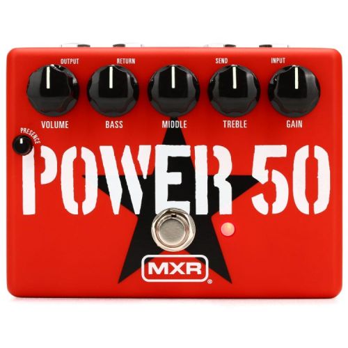  MXR Tom Morello Power 50 Overdrive Pedal with Patch Cables