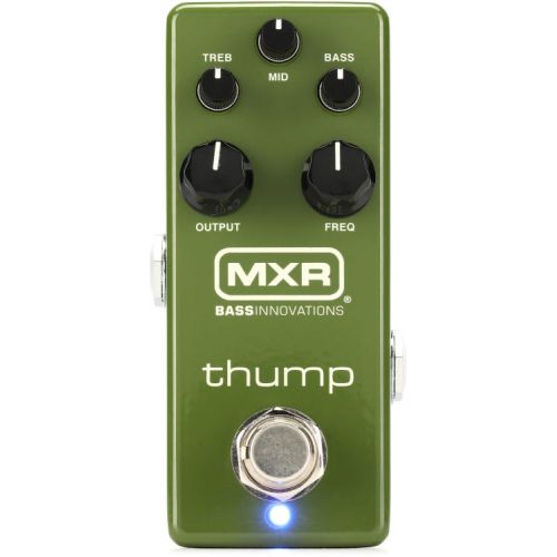  MXR Thump Bass Preamp Pedal with Patch Cables