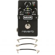 MXR M300 Digital Reverb Pedal with Patch Cables