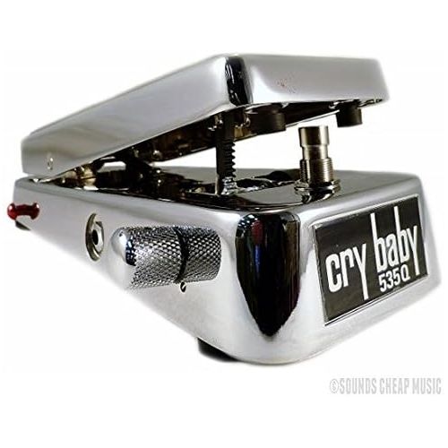  MXR Dunlop Crybaby 535Q-C Q-Chrome CryBaby Wah Pedal w/Bonus Dunlop PVP101 Variety Pick-Pack (x12) 710137017740