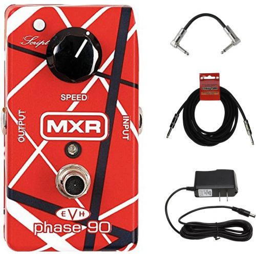  MXR Eddie Van Halen Phase 90 Pedal Guitar Pedal featuring Wide Range of Sounds with AC Power adapter and cables!