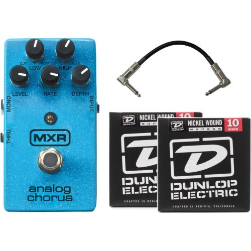  MXR M234 Analog Chorus Pedal w/Bonus Dunlop Deluxe PVP-101 Variety Pick-Pack (x12) 7-10137-05004-4