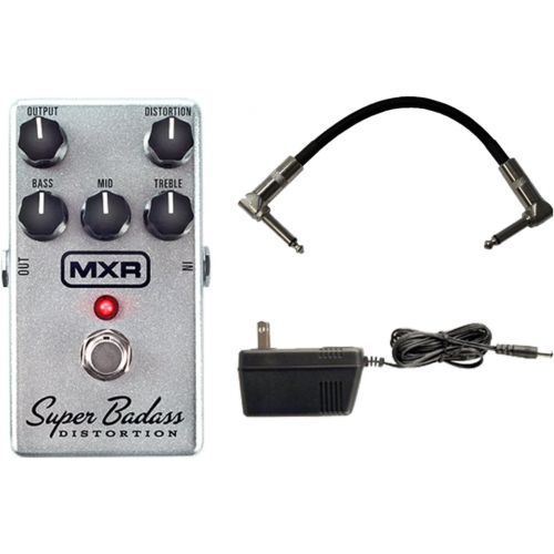  MXR M75 Super Badass Distortion Effects Pedal w/ 9V Power Supply and Patch Cable