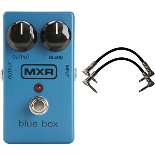  Dunlop MXR M-103 Blue Box Octave Fuzz Pedal w/2 Free 6 Patch Cables