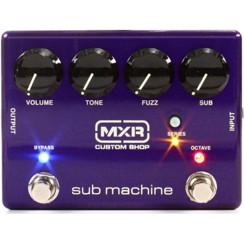  MXR M225 Sub Machine Octave Fuzz/Octave Guitar Effects Pedal with Independently Switchable Octave Up Effect and Parallel Serial Switch for Octave Down Fuzz Processing with 2 Path C