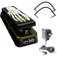 MXR Dunlop KH95 Kirk Hammett Signature Cry Baby Wah Pedal Bundle with 2 Patch Cables and Dunlop 9V Power Supply