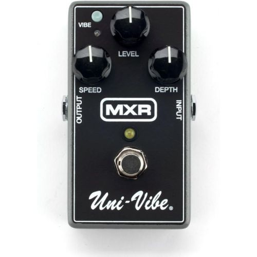  MXR M68 Uni-Vibe Chorus Vibrato Effects Pedal BUNDLE with AC/DC Adapter Power Supply for 9 Volt DC 1000mA, 2 Metal-Ended Guitar Patch Cables AND 6 Dunlop Guitar Picks