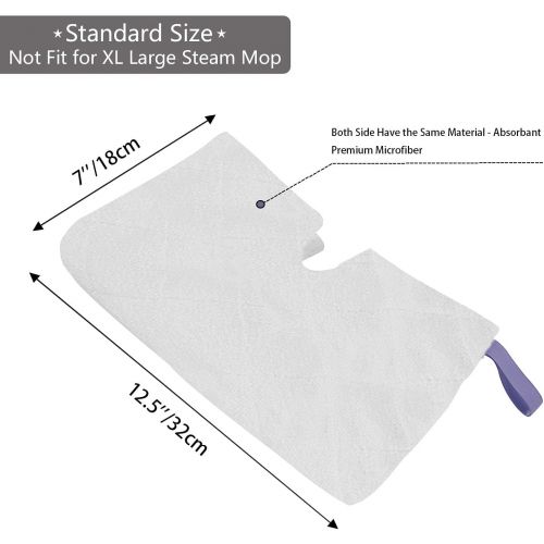  [아마존베스트]MXZONE Replacement Microfiber Steam Mop Cleaning Pads for Shark Steam Pocket Mops S3500 Series S3550 S3501 S3601 S3601D S3901 S3801 S3801CO(White) (S3501-White)