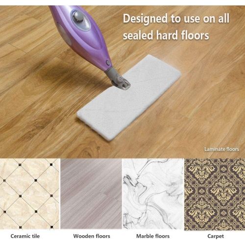  [아마존베스트]MXZONE Replacement Microfiber Steam Mop Cleaning Pads for Shark Steam Pocket Mops S3500 Series S3550 S3501 S3601 S3601D S3901 S3801 S3801CO(White) (S3501-White)