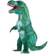 MXoSUM Inflatable Dinosaur Costume for Adults Blow up T-rex Costume Funny Party Dino Costume Fancy Halloween Costume Suit