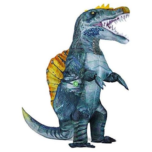  할로윈 용품MXoSUM Adult Inflatable Dinosaur Costume Spinosaurus Blow up Dinosaur Suit Halloween Dino Costume