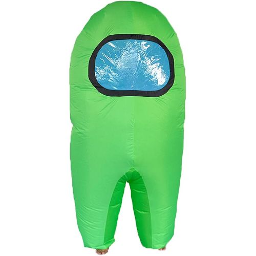  할로윈 용품MXoSUM Among Us Inflatable Costume for Adult Funny Halloween Spacesuit Costume Astronaut Figures for Adult Game Fans