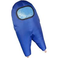 MXoSUM Among Us Inflatable Costume for Adult Funny Halloween Spacesuit Costume Astronaut Figures for Adult Game Fans