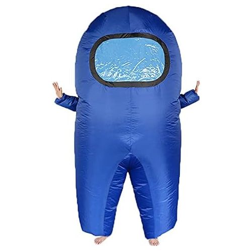  할로윈 용품MXoSUM Among Us Inflatable Costume for Adult Funny Halloween Spacesuit Costume Astronaut Figures for Adult Game Fans