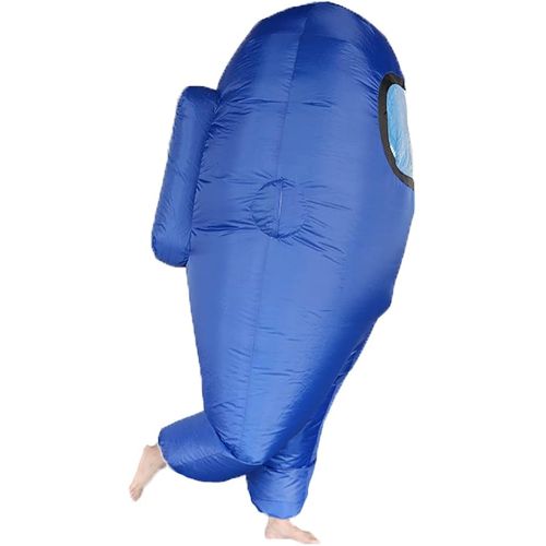  할로윈 용품MXoSUM Among Us Inflatable Costume for Adult Funny Halloween Spacesuit Costume Astronaut Figures for Adult Game Fans