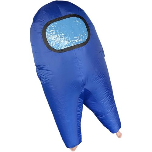  할로윈 용품MXoSUM Among Us Inflatable Costume for Adult Funny Halloween Spacesuit Costume Astronaut Figures for Adult Game Fans