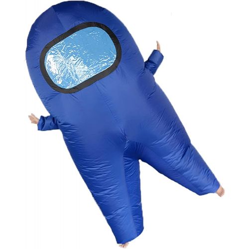  할로윈 용품MXoSUM Among Us Inflatable Costume for Adult Funny Halloween Spacesuit Costume Astronaut Figures for Adult Game Fans