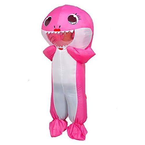  할로윈 용품MXoSUM Inflatable Costume for Adult Shark Party Costume Halloween Cosplay Costume Full Body Blow-up Costume Suit