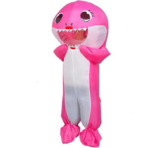  할로윈 용품MXoSUM Inflatable Costume for Adult Shark Party Costume Halloween Cosplay Costume Full Body Blow-up Costume Suit