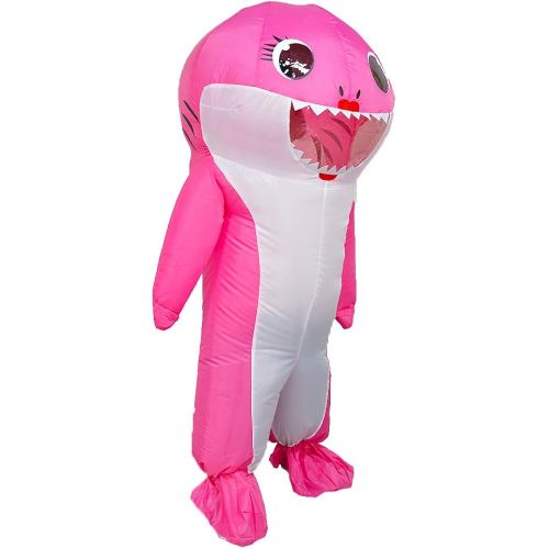  할로윈 용품MXoSUM Inflatable Costume for Adult Shark Party Costume Halloween Cosplay Costume Full Body Blow-up Costume Suit