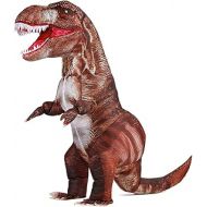 MXoSUM Inflatable Dinosaur Costume Blow up T-rex Costumes for Adults?Fancy Dino Onesies Party Halloween Cosplay Costume