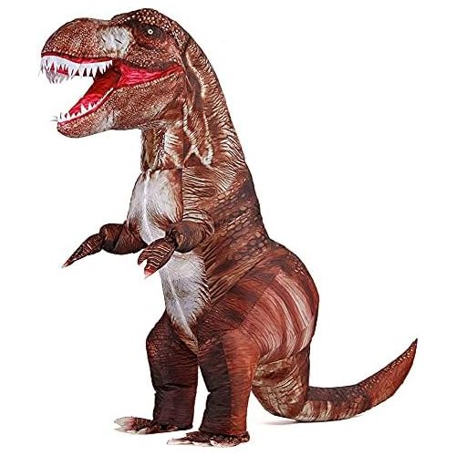  할로윈 용품MXoSUM Inflatable Dinosaur Costume Blow up T-rex Costumes for Adults?Fancy Dino Onesies Party Halloween Cosplay Costume