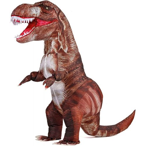 할로윈 용품MXoSUM Inflatable Dinosaur Costume Blow up T-rex Costumes for Adults?Fancy Dino Onesies Party Halloween Cosplay Costume