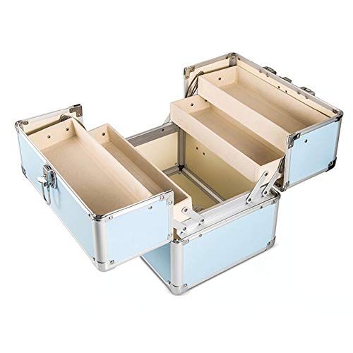  MXueei Lockable First Aid Case, Household 3-Layer Large Capacity Medical Storage Box, Aluminum Frame Medical Box (Size : M)