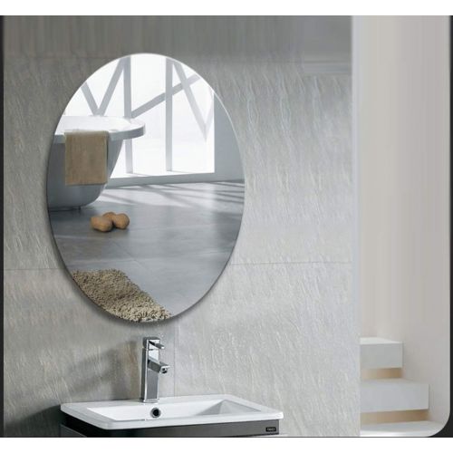  MXueei Bathroom mirror ZfgG Oval Bathroom Wall Mirror Dressing Table Wall Mounted Paste Glass Mirror (Size : 5070cm)