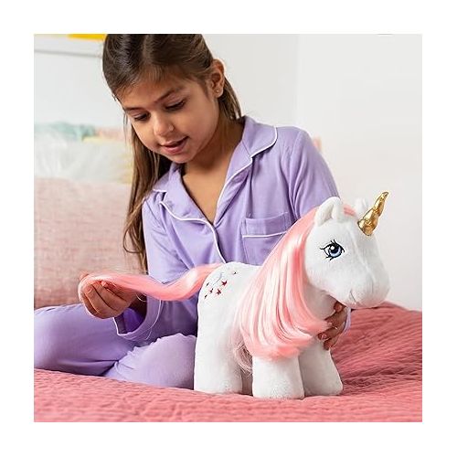 마이 리틀 포니 My Little Pony Unicorn and Pegasus Plush - Moondancer - Collector Plushie, retro stuffed toy animal, kid, toddler, girl, boy, Mom, birthday, Ages 3+