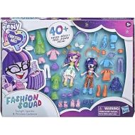 My Little Pony Equestria Girls Fashion Squad Twilight Sparkle and Princess Cadance Mini Doll Set Toy, 40 Fashion Accessories