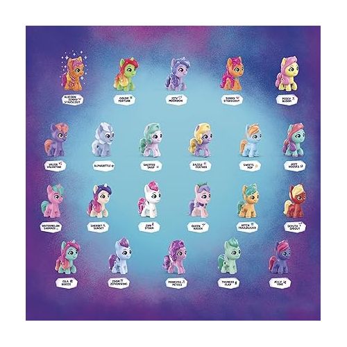 마이 리틀 포니 My Little Pony Mini World Magic Meet The Minis Collection Set with 22 Figures, for Kids Ages 5 and Up (Amazon Exclusive)