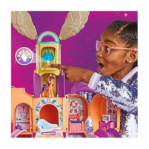 마이 리틀 포니 My Little Pony Toys, Sunny's Playset Reveal, 25-Inch-Tall Transforming Doll Playsets and Interactive Toys for 5 Year Old Girls & Boys (Amazon Exclusive)