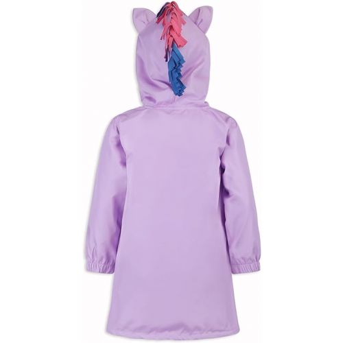마이 리틀 포니 My Little Pony Hooded Windbreaker Jacket for Toddlers, and Little Kids - Rainbow Dash, Pinkie Pie for Girls - Pink