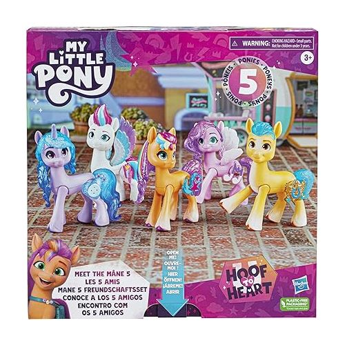 마이 리틀 포니 My Little Pony Toys: Make Your Mark Meet The Mane 5 Collection Set, Gifts for Kids (Amazon Exclusive)