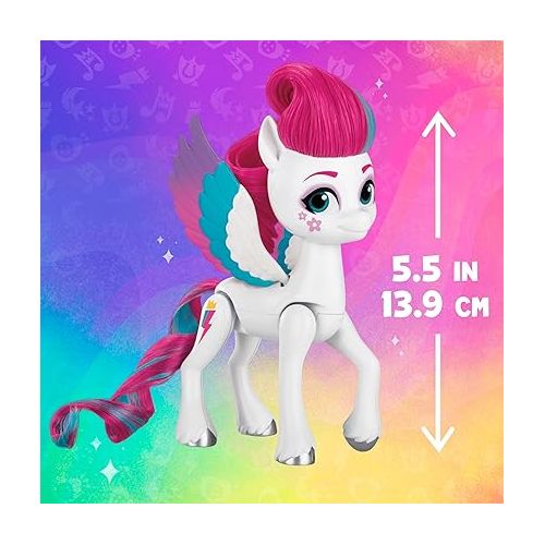 마이 리틀 포니 My Little Pony Toys Zipp Storm Style of The Day, 5-Inch Hair Styling Dolls with Fashions, Toys for 5 Year Old Girls and Boys