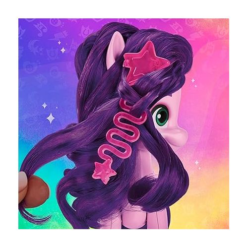 마이 리틀 포니 My Little Pony Toys Princess Pipp Petals Style of The Day, 5-Inch Hair Styling Dolls, Toys for 5 Year Old Girls and Boys