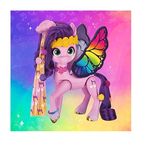 마이 리틀 포니 My Little Pony Toys Princess Pipp Petals Style of The Day, 5-Inch Hair Styling Dolls, Toys for 5 Year Old Girls and Boys