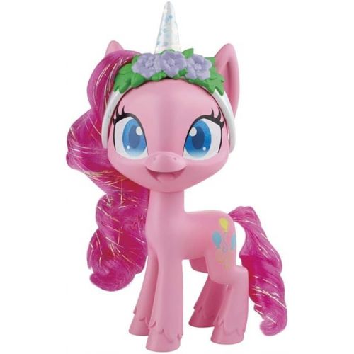 마이 리틀 포니 My Little Pony Pinkie Pie Potion Dress Up Figure - 5-Inch Pink Pony Toy with Dress-Up Fashion Accessories, Brushable Hair and Comb