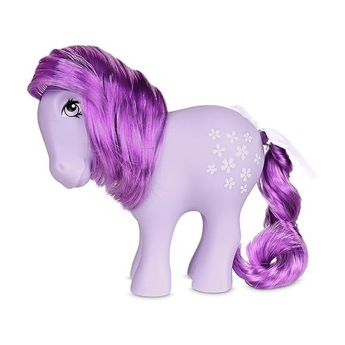 마이 리틀 포니 My Little Pony, 40th Anniversary 4-Inch Blossom, Original 1983 Collection, Long, Brushable Mane and Tail, Action Figure, Great for Kids, Toddlers, Girls, Ages 4+