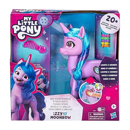 마이 리틀 포니 My Little Pony Toys: Make Your Mark Izzy Moonbow See Your Sparkle with Sounds, Music, and Lights