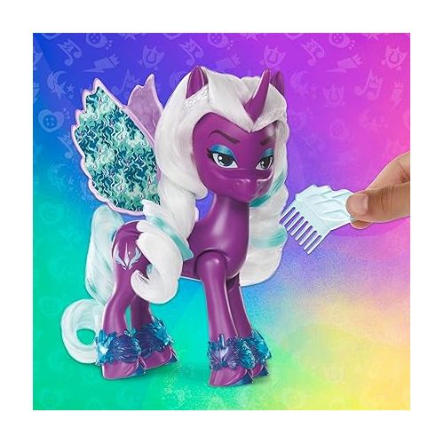 마이 리틀 포니 My Little Pony Dolls Opaline Arcana Wing Surprise, 5-Inch Toy Alicorn with Accessories, Toys for 5 Year Old Girls and Boys (F6447)