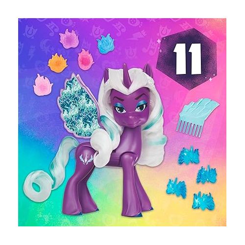 마이 리틀 포니 My Little Pony Dolls Opaline Arcana Wing Surprise, 5-Inch Toy Alicorn with Accessories, Toys for 5 Year Old Girls and Boys (F6447)