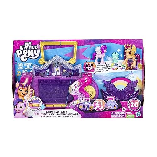 마이 리틀 포니 My Little Pony Toys: Make Your Mark Musical Mane Melody, 3 Hoof to Heart Figures, Doll Playsets and Interactive Toys for 5 Year Old Girls and Boys and Up, Lights & Sounds
