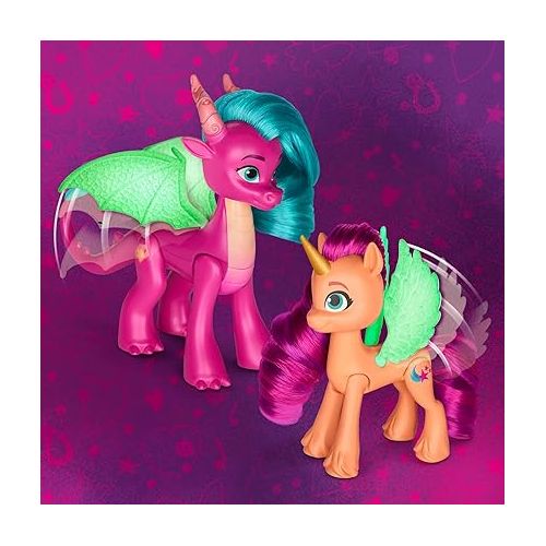 마이 리틀 포니 My Little Pony: Tell Your Tale Dragon Light Reveal, 3 Glow in The Dark Dolls, 3-Inch Scale Toys for Girls and Boys Ages 4+