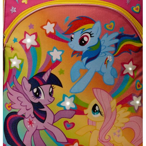 마이 리틀 포니 My Little Pony Girls Pegasus Friends 16 Inch Backpack with Lights, Pink