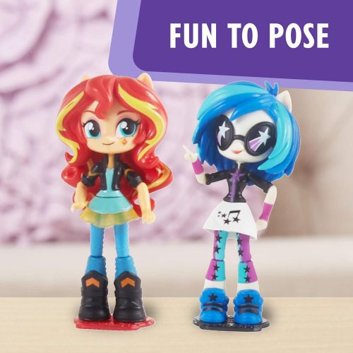 마이 리틀 포니 My Little Pony C0410AF1 Equestria Girls Toys Glimmer, Daring Do Dazzle, Pinkie Pie, Sunset Shimmer, Rarity, and DJ Pon-3 Mini-Dolls , Pack of 6 (Amazon Exclusive)