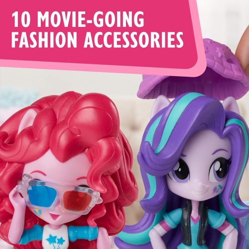 마이 리틀 포니 My Little Pony C0410AF1 Equestria Girls Toys Glimmer, Daring Do Dazzle, Pinkie Pie, Sunset Shimmer, Rarity, and DJ Pon-3 Mini-Dolls , Pack of 6 (Amazon Exclusive)